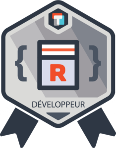 badge développeur R